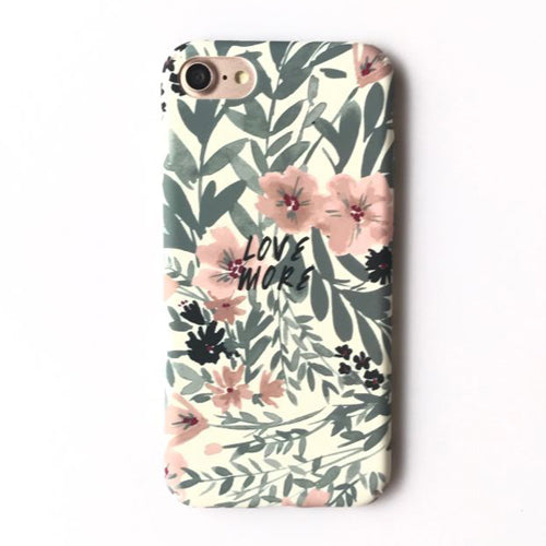 iPhone 7 6 6S Plus Pretty Floral Cartoon Back Cover