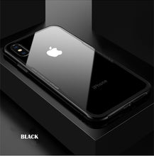 Tempered Glass  Hybrid  Soft TPU Back Cover  iphone 7 8 Plus